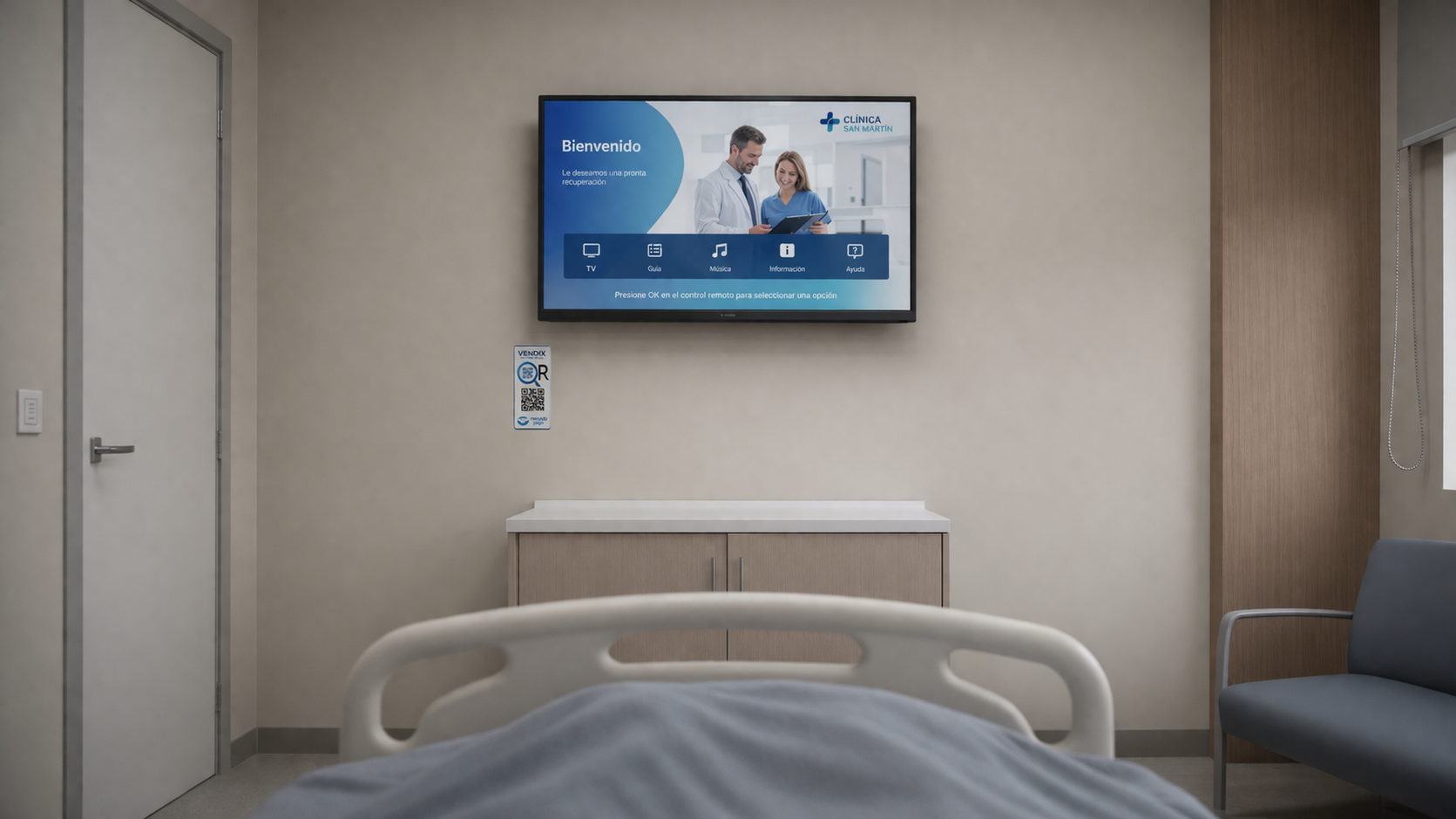 Uso de Vendix en televisión de clínica