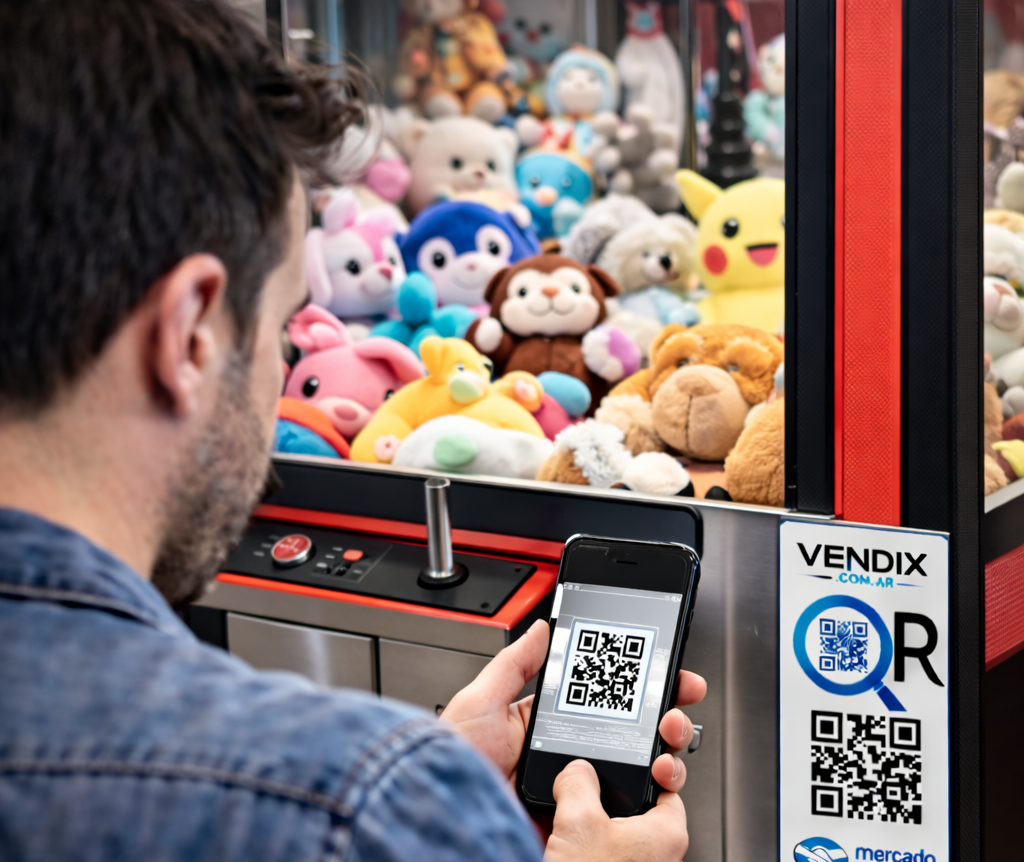 Uso de Vendix en máquina de peluches